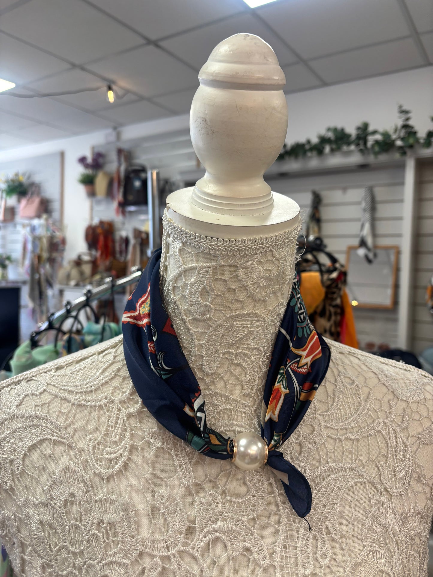Paisley print scarf