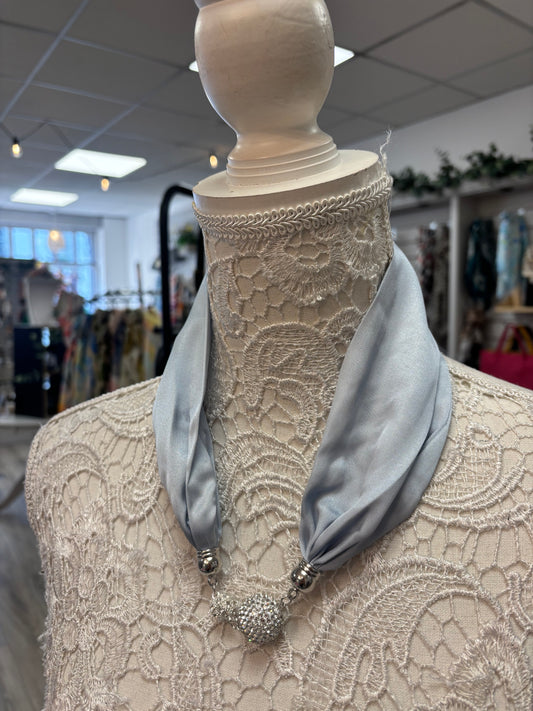 Gem diamanté scarf/necklace