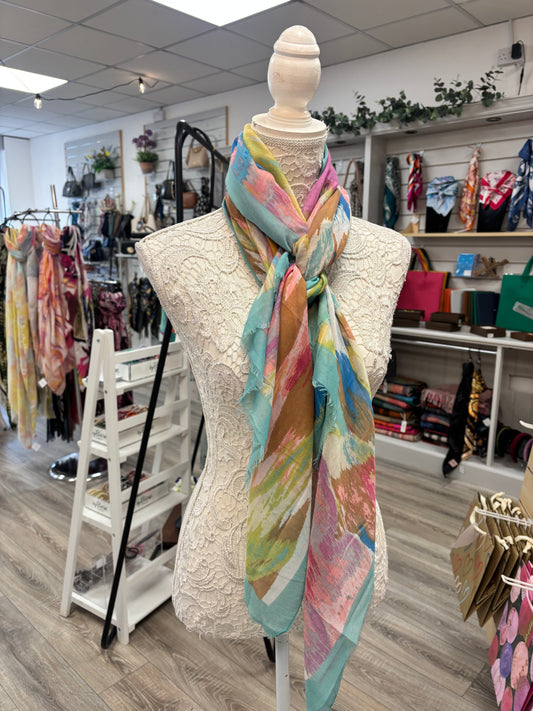 Lindy marble light weight scarf