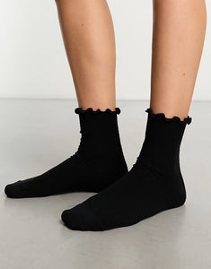 Black Frill Sock