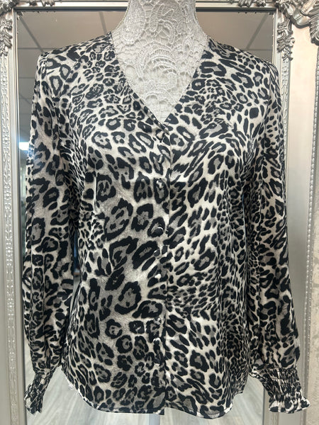 Hollie Leopard print blouse