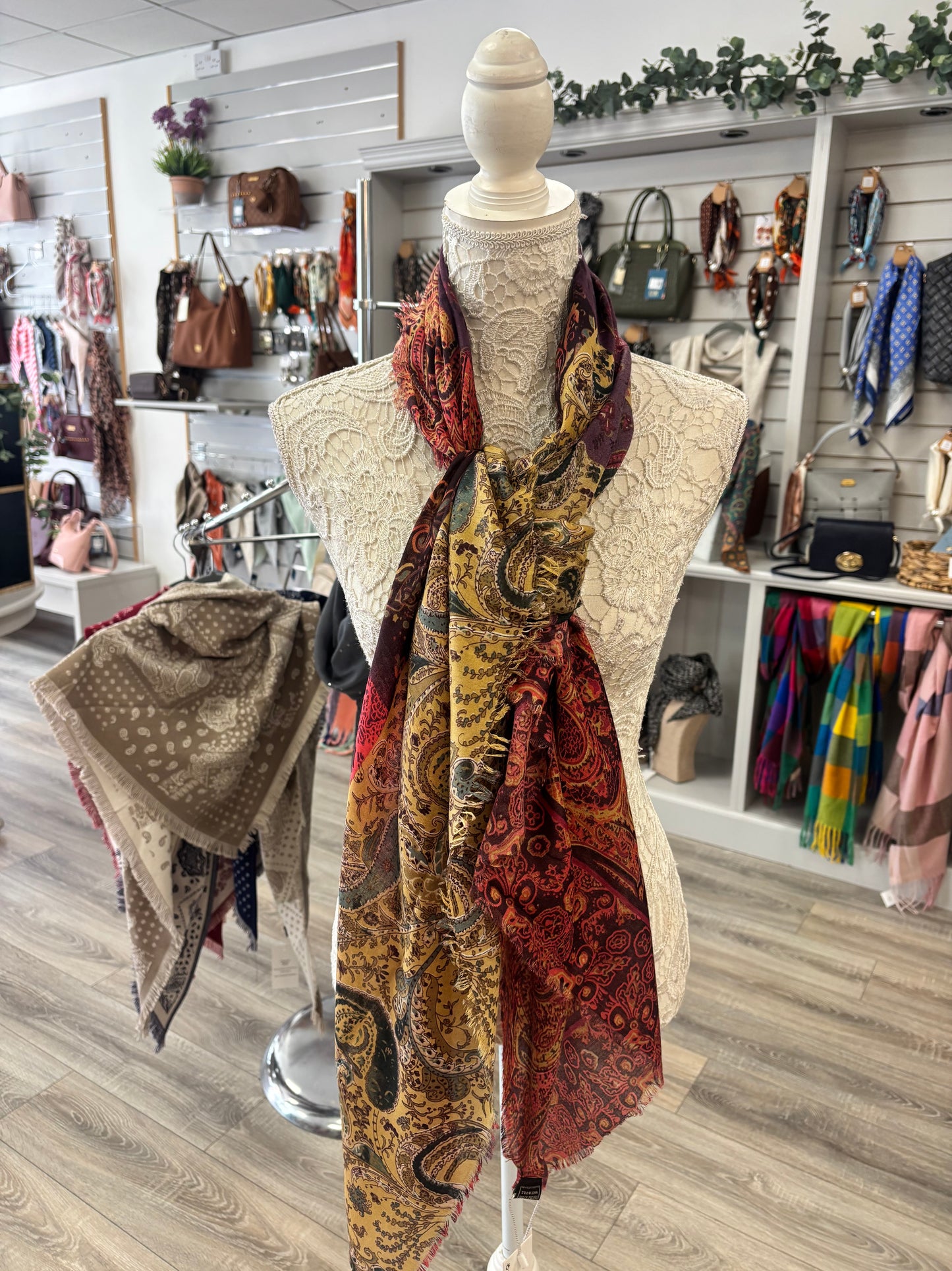 Jasmine multi coloured Autumn Scarf