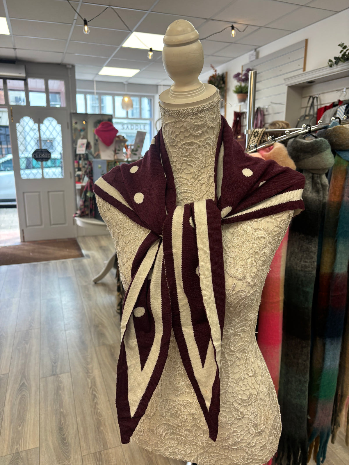 Larissa Polka dot scarf