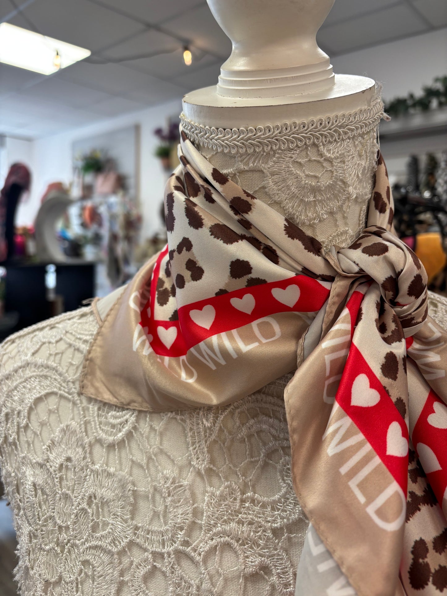 Wild leopard scarf