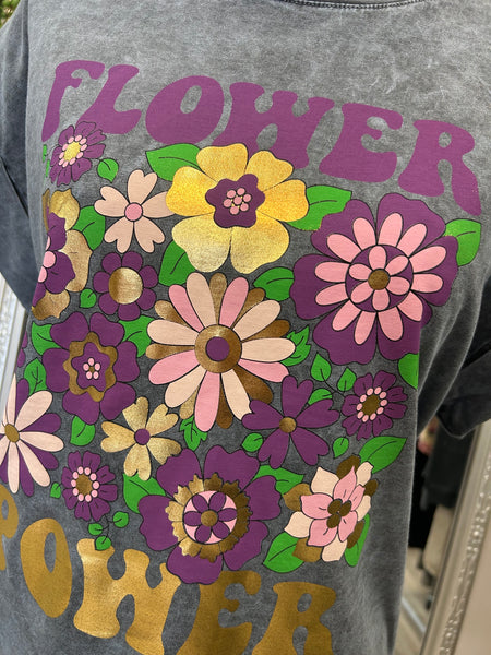 Flower power Print T-Shirt