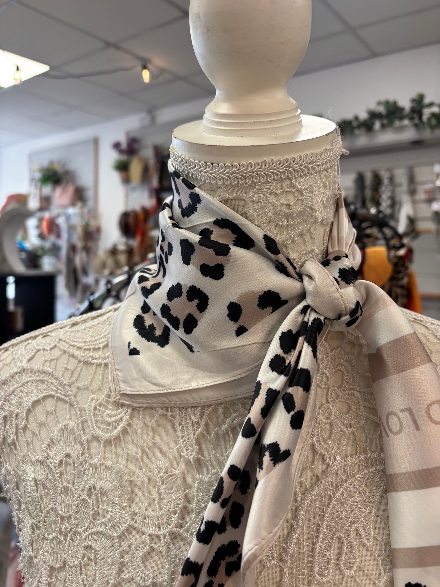 Wild leopard scarf