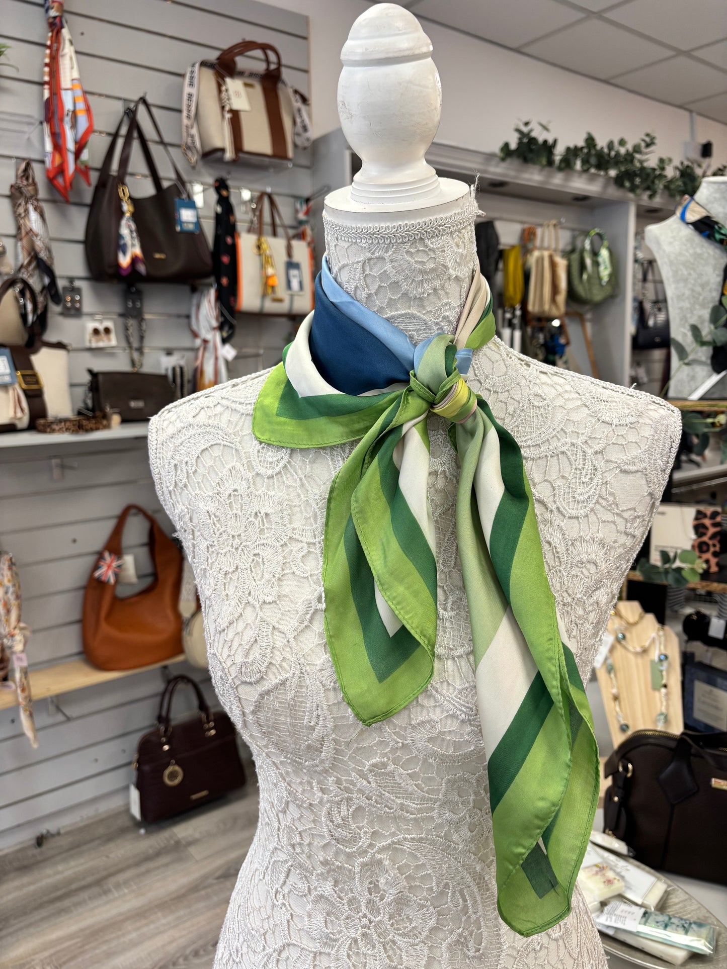 Chloe block multi coloured neck scarf