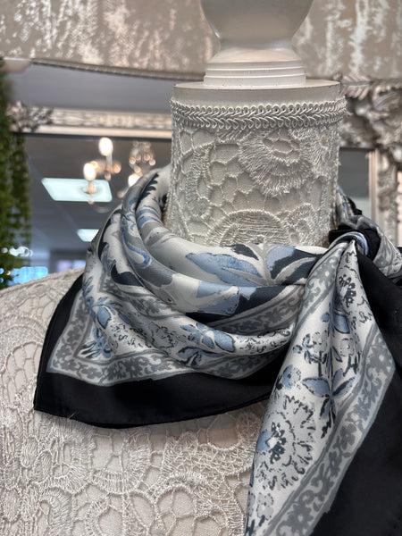 Silvia silver floral