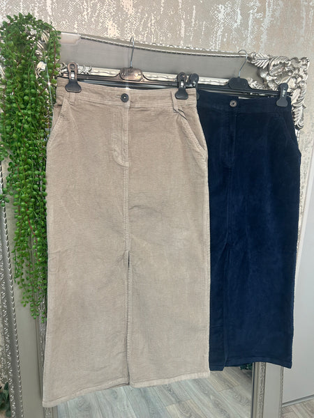 BYDASIK Cord Skirt