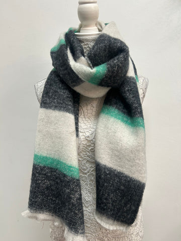 Zola scarf - Black/Mint