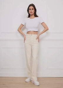 Jenny wide leg jeans - Ivory