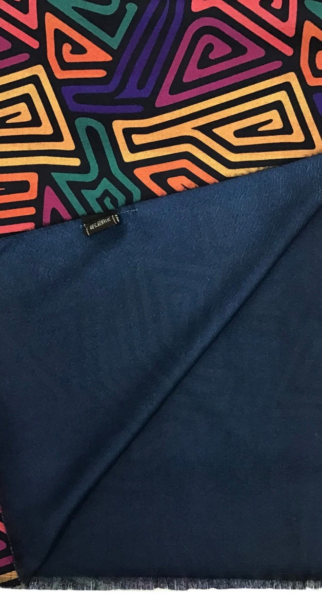 Gina Geometric print scarf