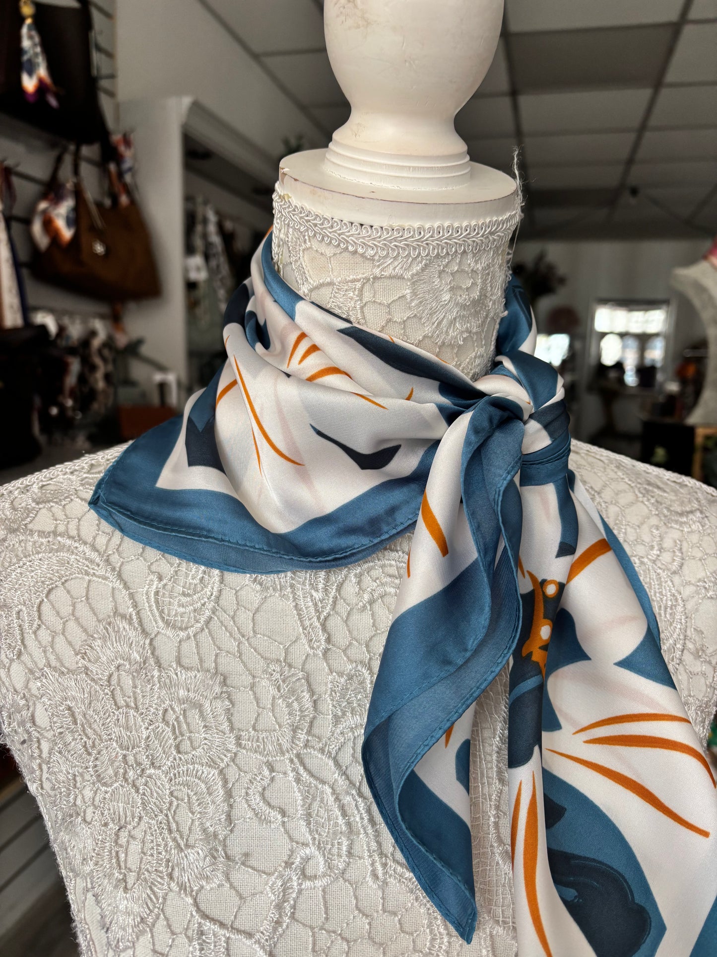 Ash Silk-touch scarf 70x70