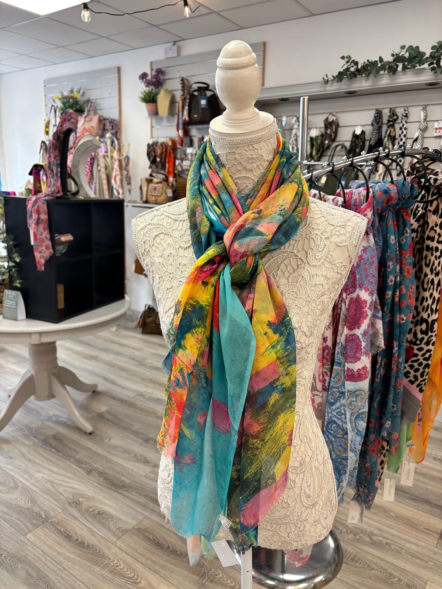 Lilian water colour scarf