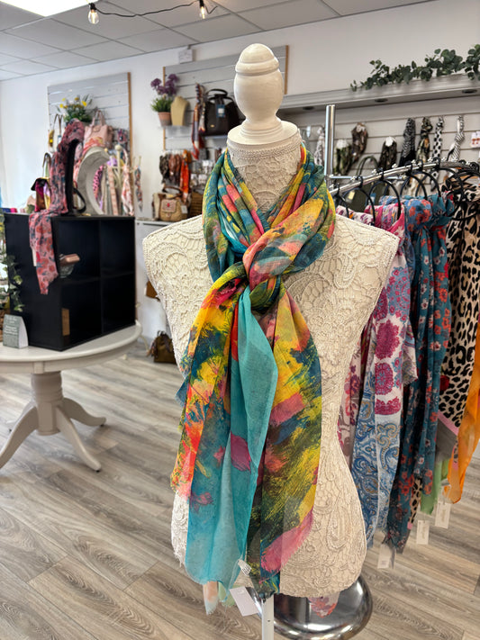 Lilian water colour scarf