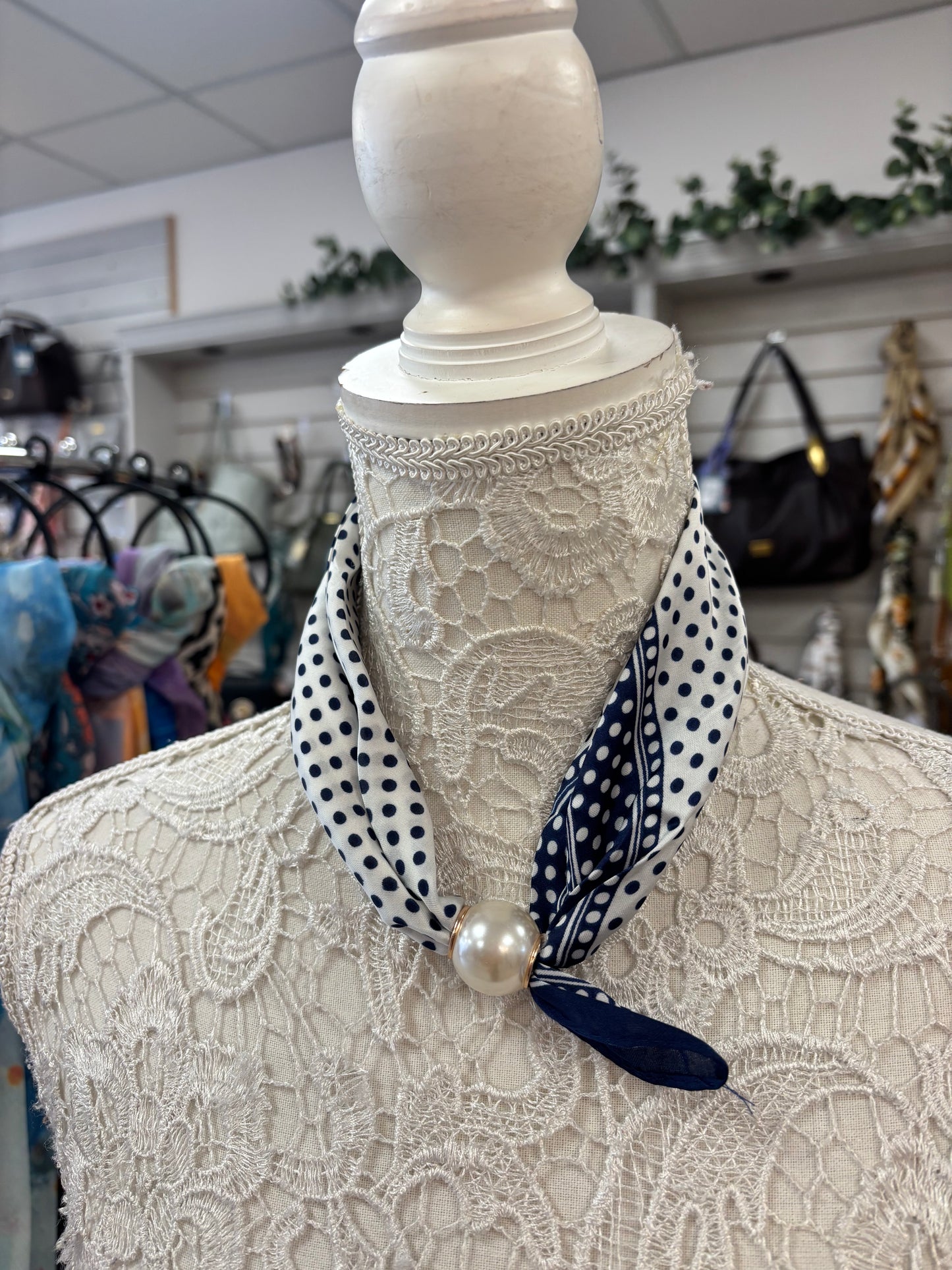 Petula polka dot scarf