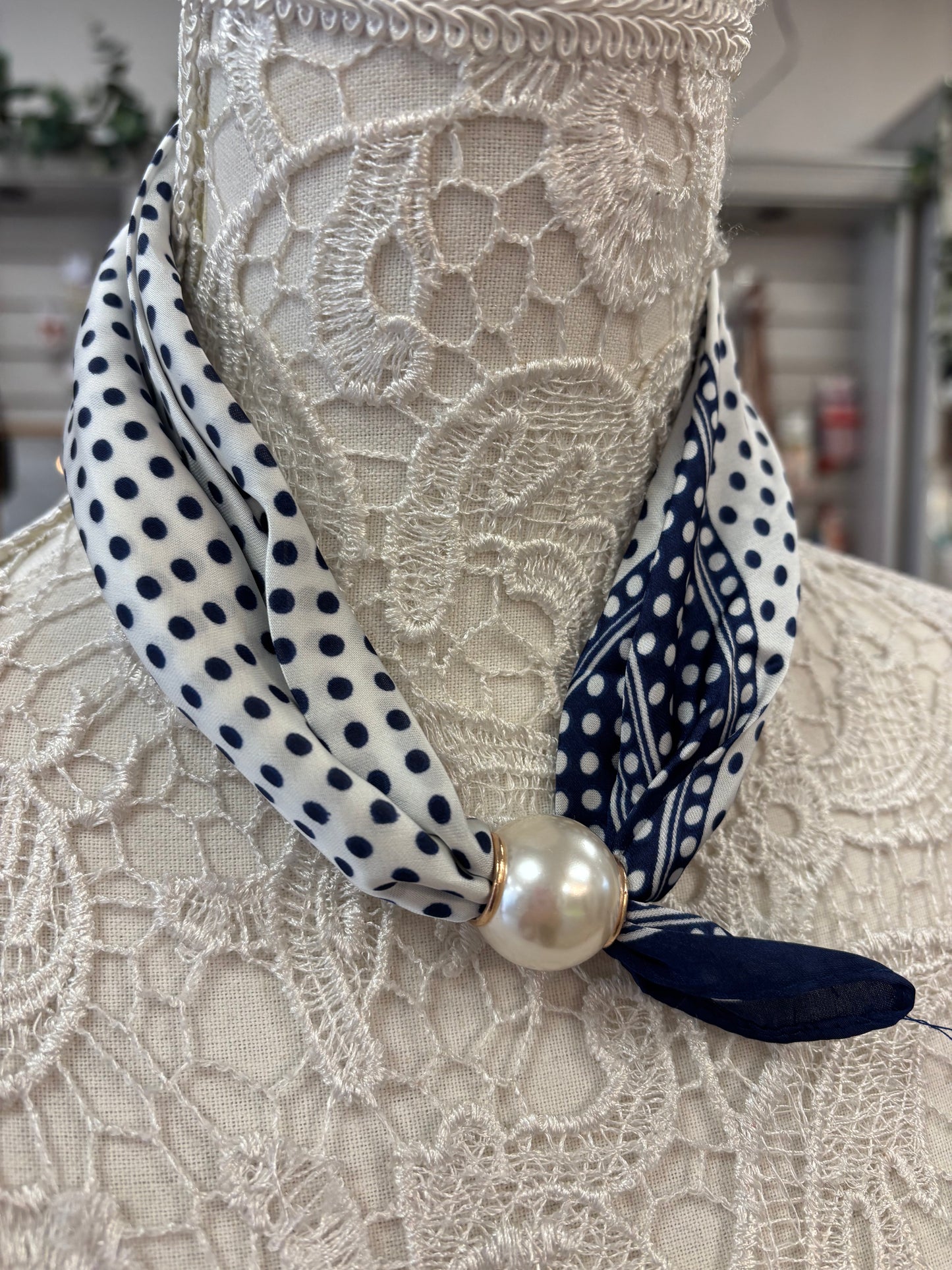 Petula polka dot scarf