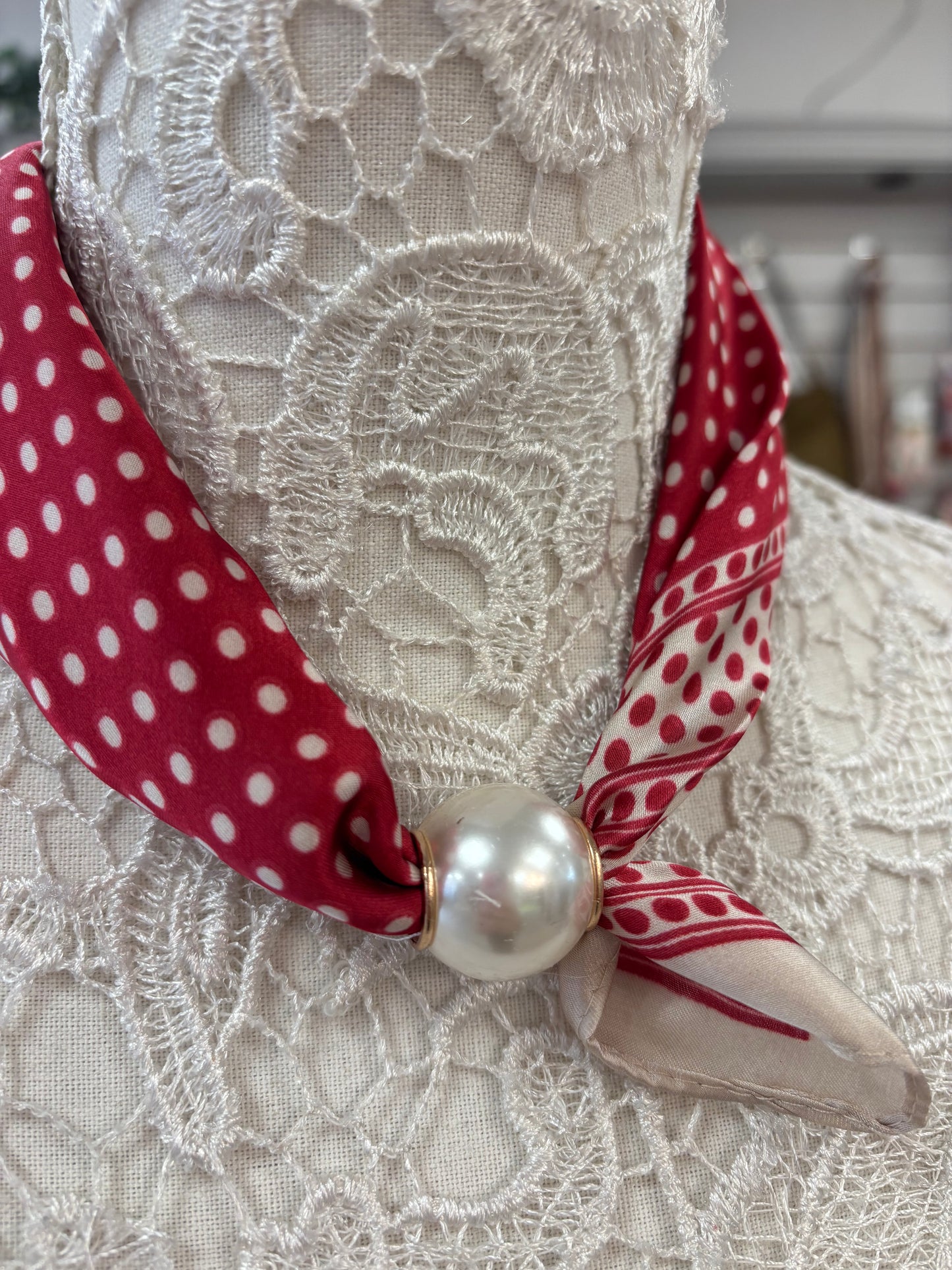 Petula polka dot scarf