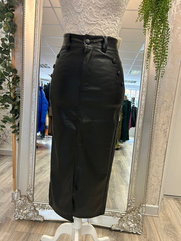 Roxy Faux Leather Skirt