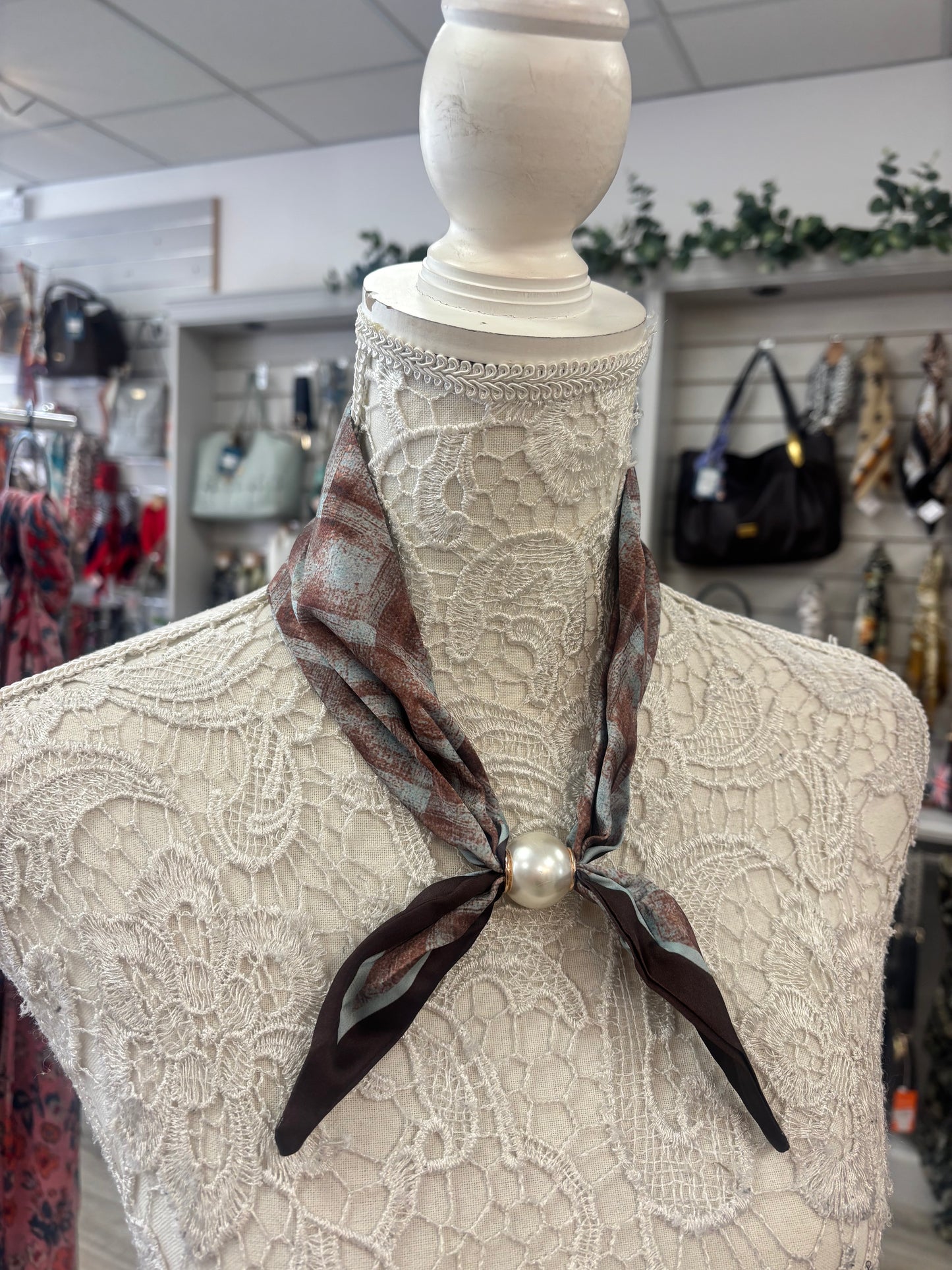 Olivia double tie scarf