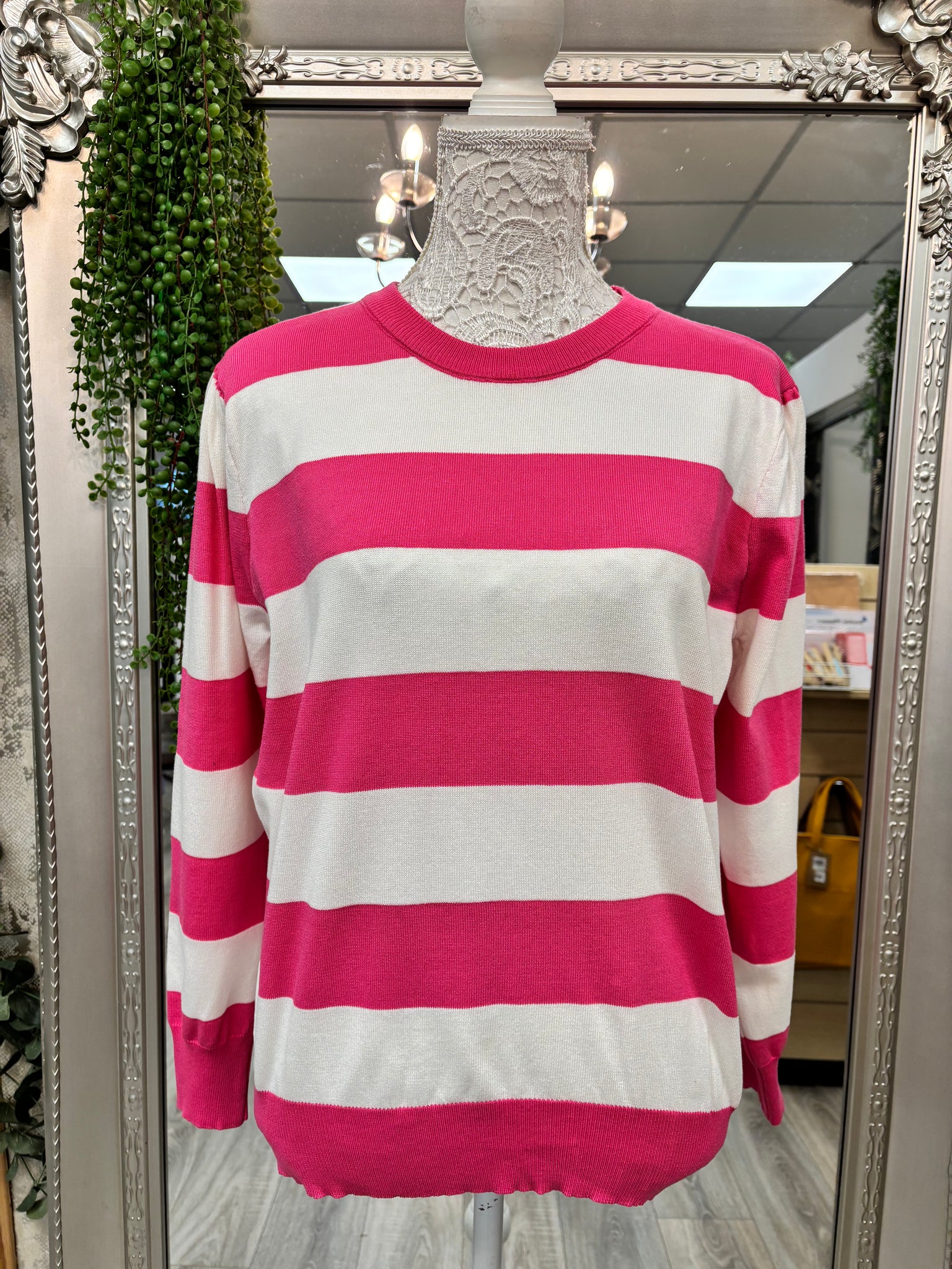 Chloe Colour Block Stripe Fine Knit