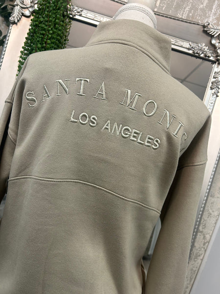 Santa Monica Half Zip Sweatshirt