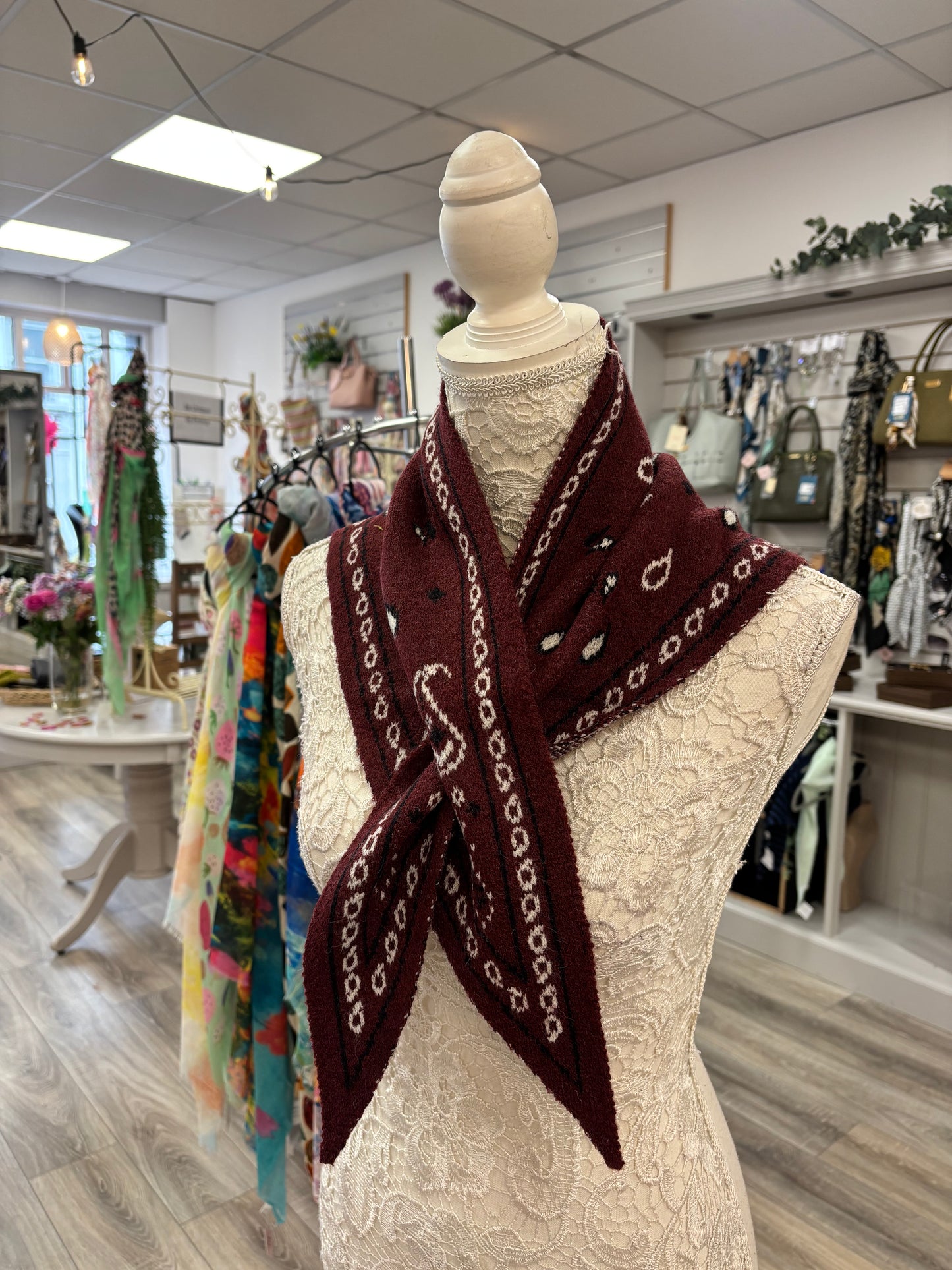 Cora knit pull through scarf