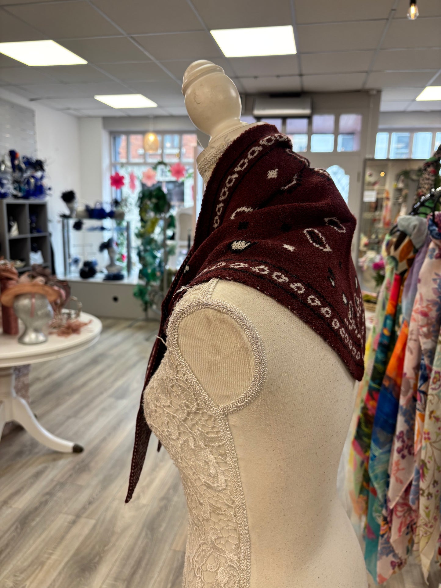 Cora knit pull through scarf