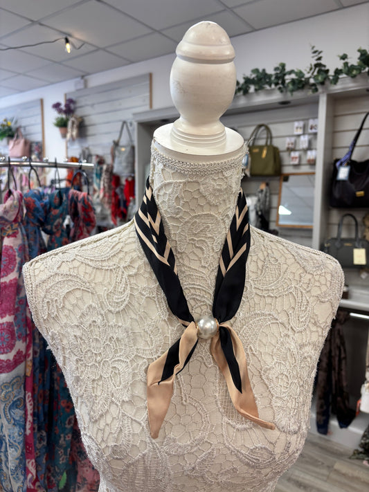 Selena black and champagne double tie