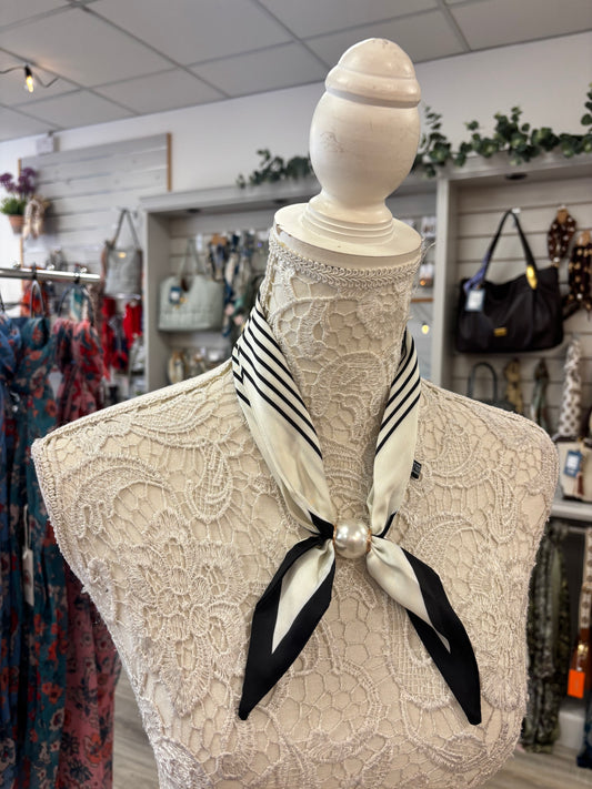 Francis double tie scarf