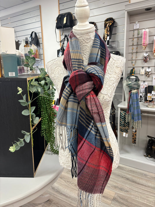 Gracie checked scarf