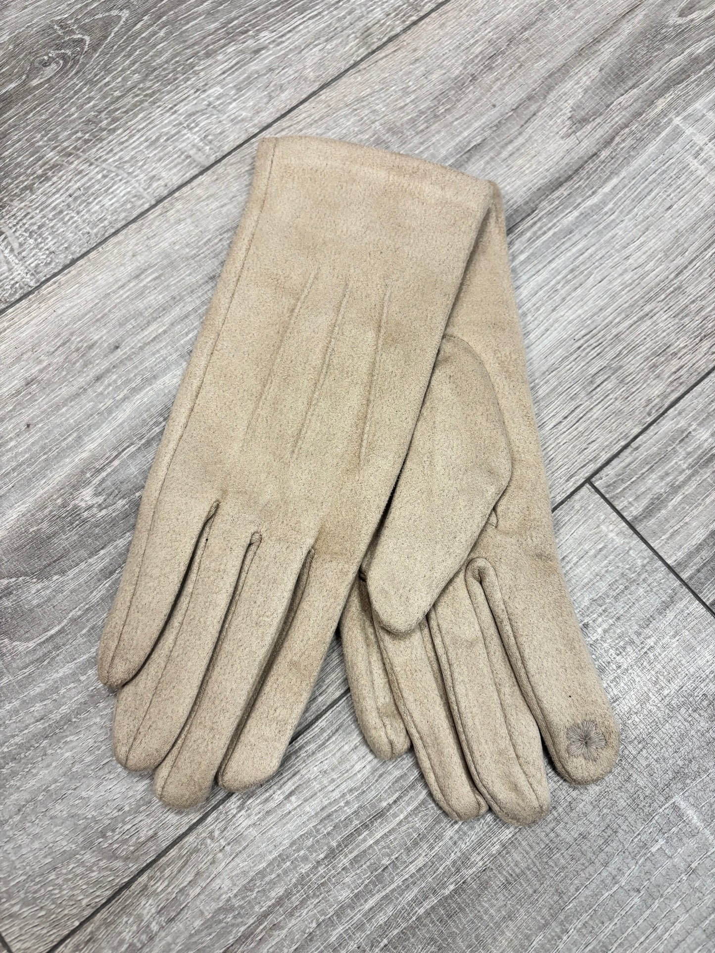 Lena suede effect gloves