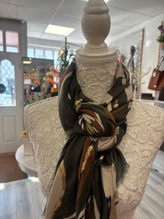 Flora autumn mid weight scarf