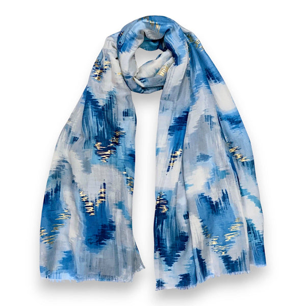 Ikat summer print scarf