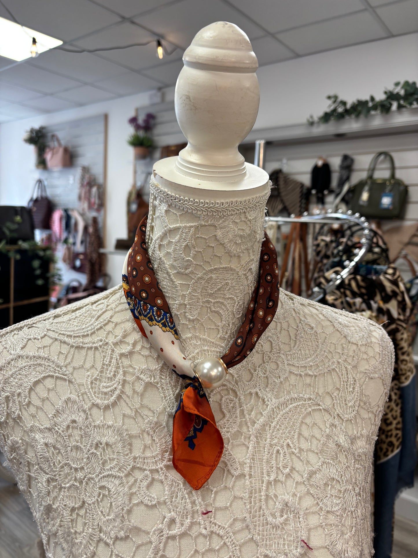 Mena pearl scarf