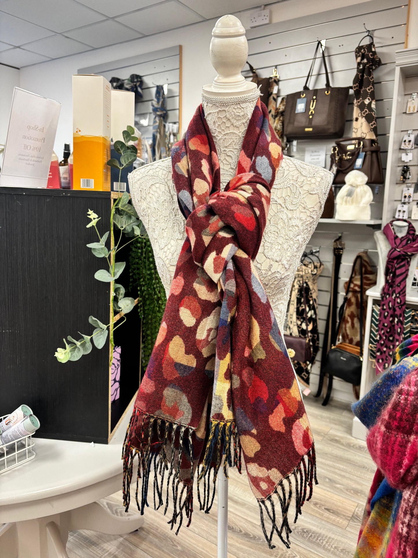 Levi leopard print scarf