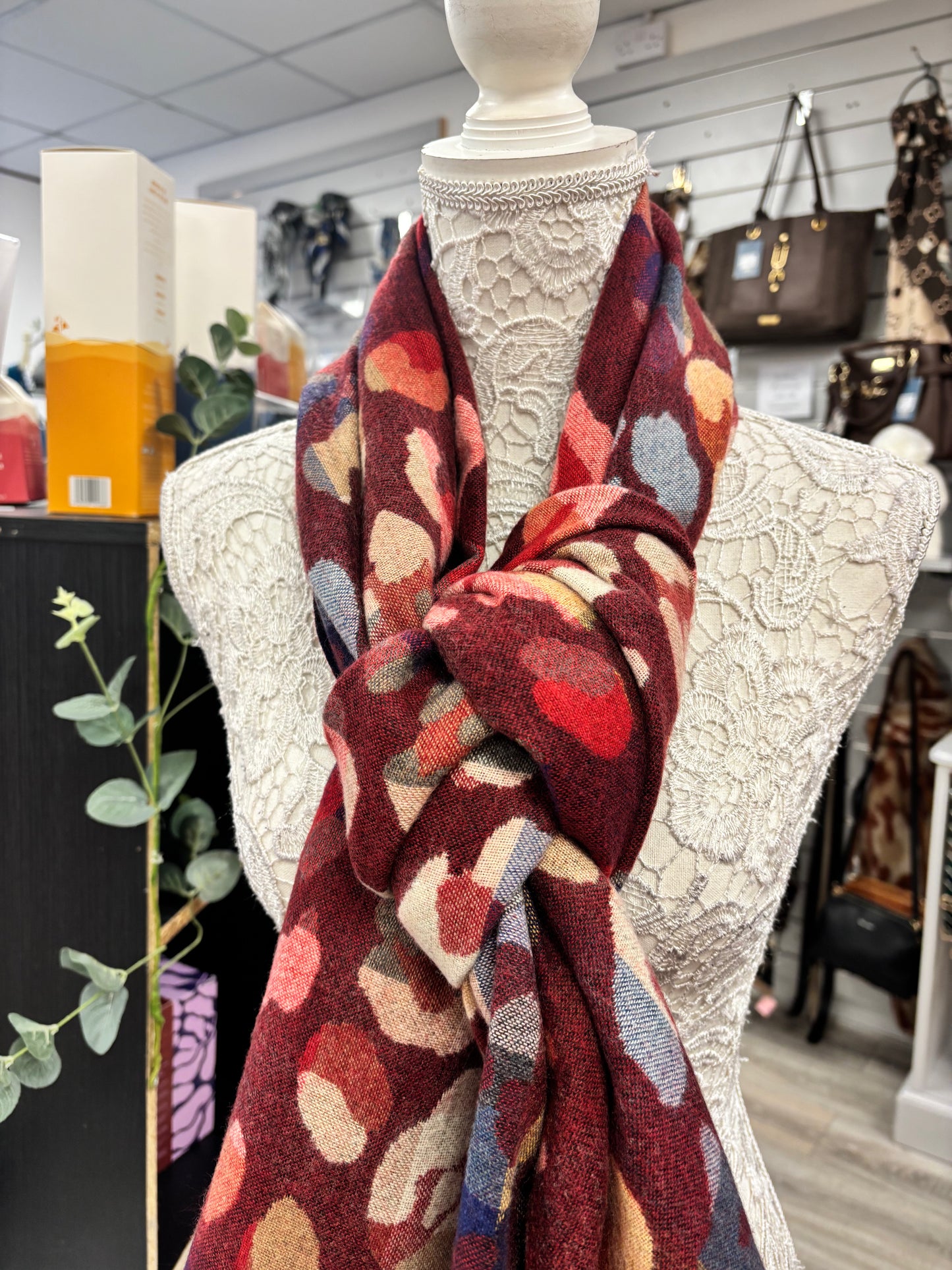 Levi leopard print scarf