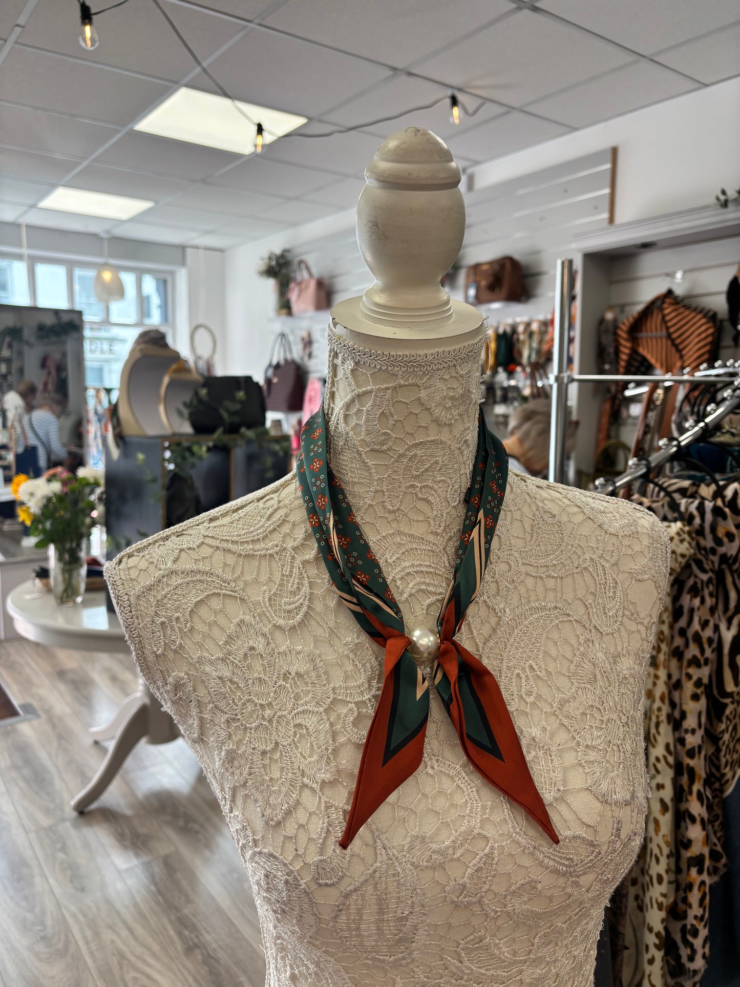 Noelle pearl scarf