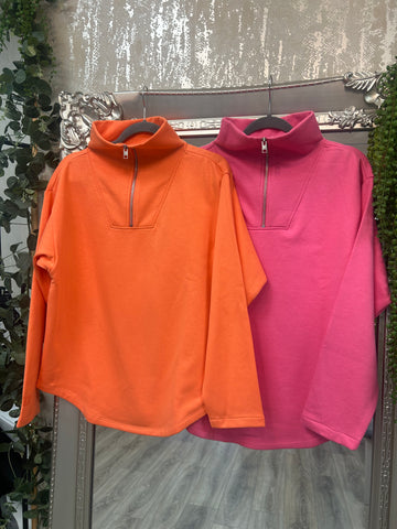 Nancy Half Zip Sweatshirt