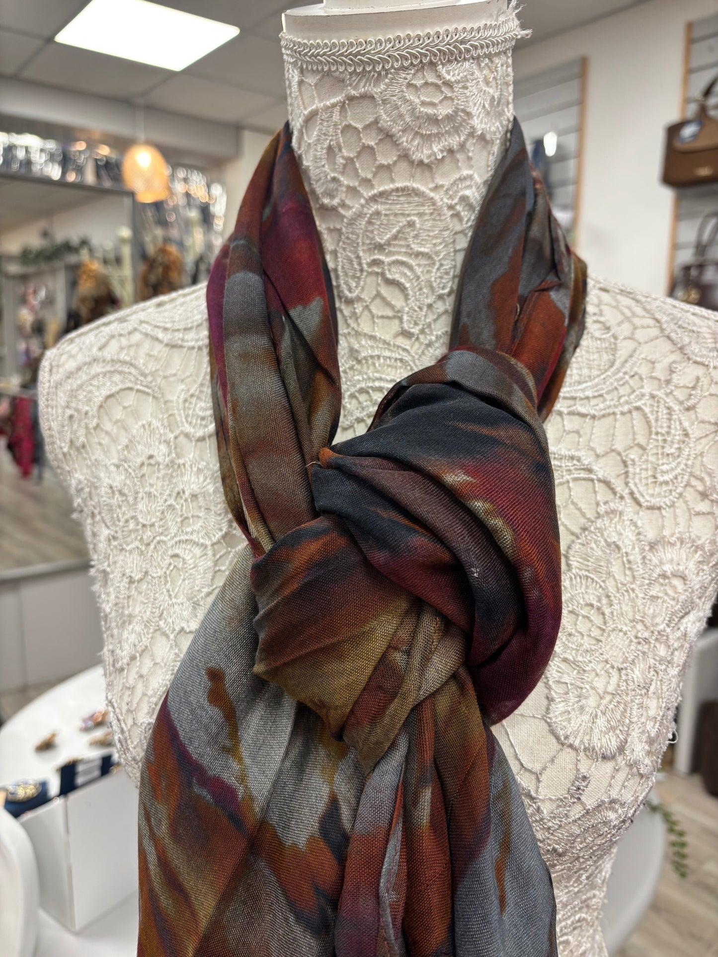 Milly watercolour scarf