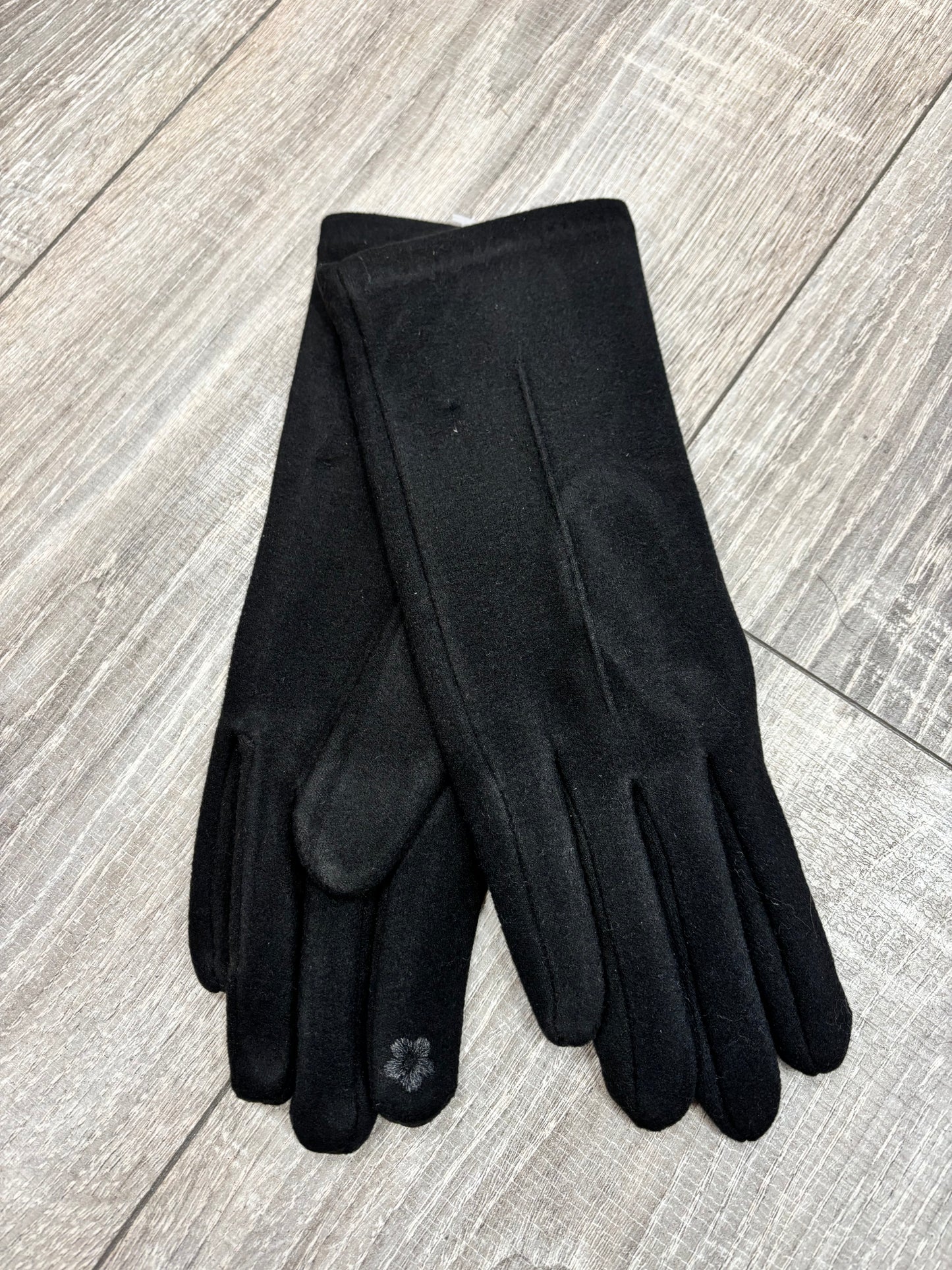 Ash velvet lined gloves