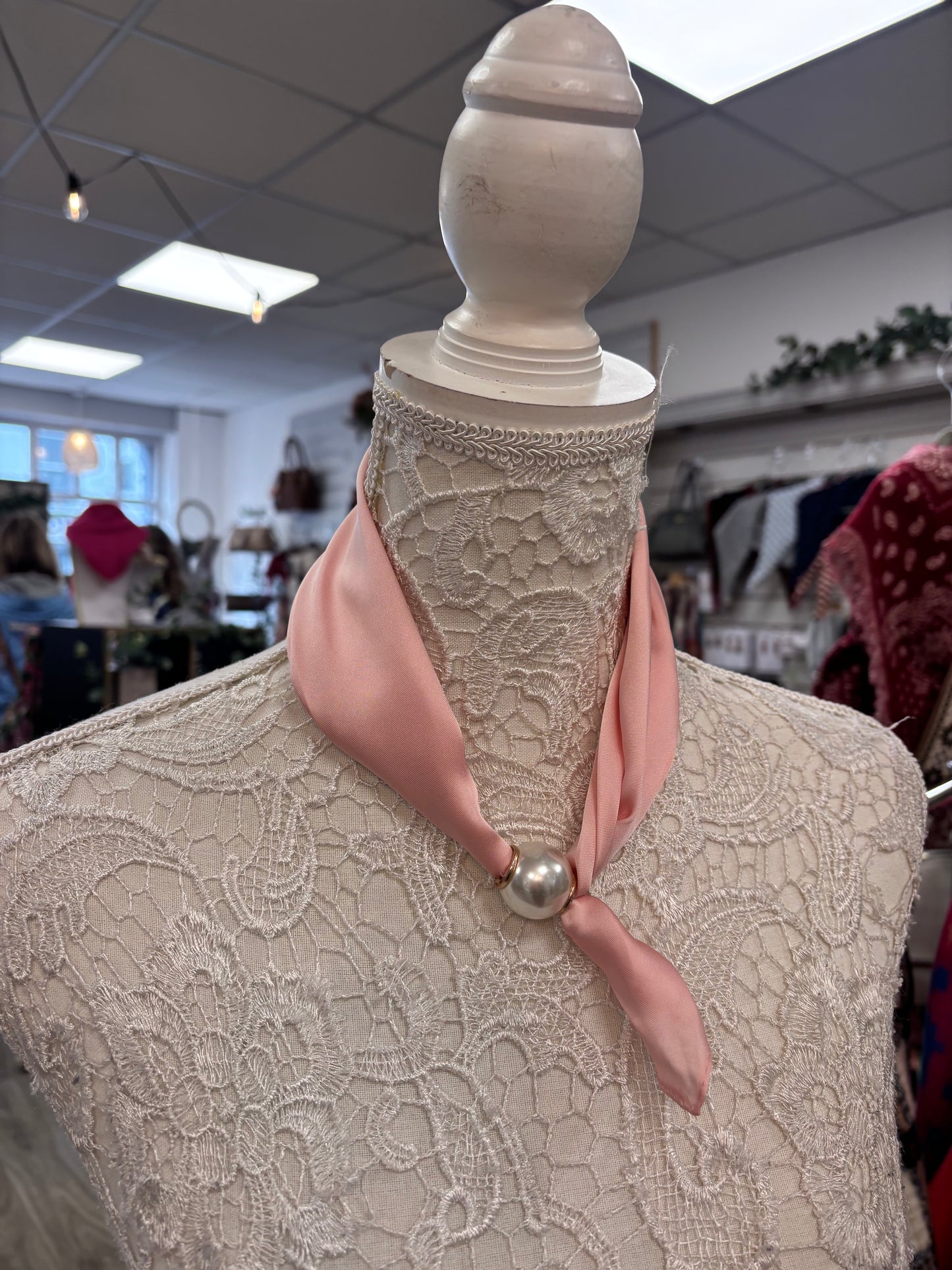 Leah blush pink scarf