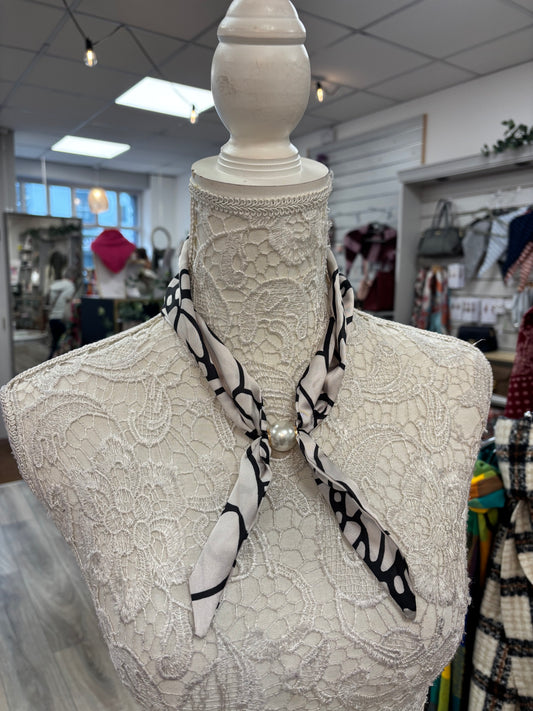Francis double tie scarf