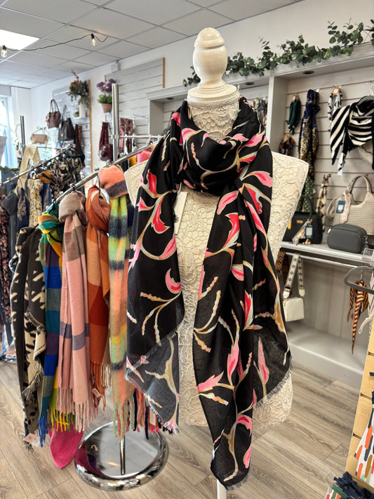 Lorena abstract Autumn scarf