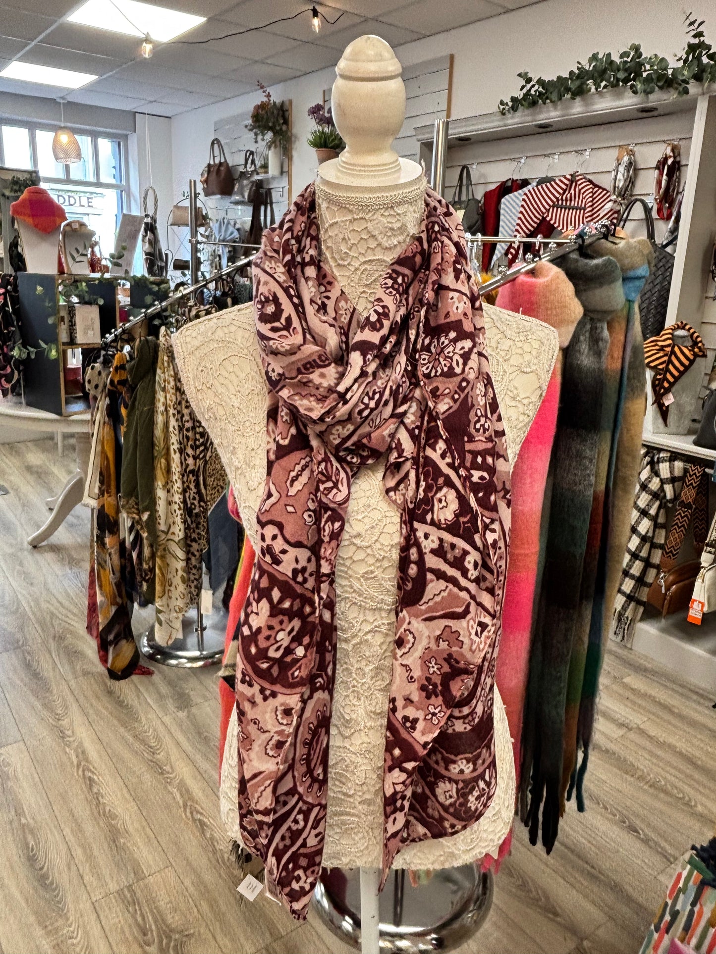 Prima Paisley print light weight scarf