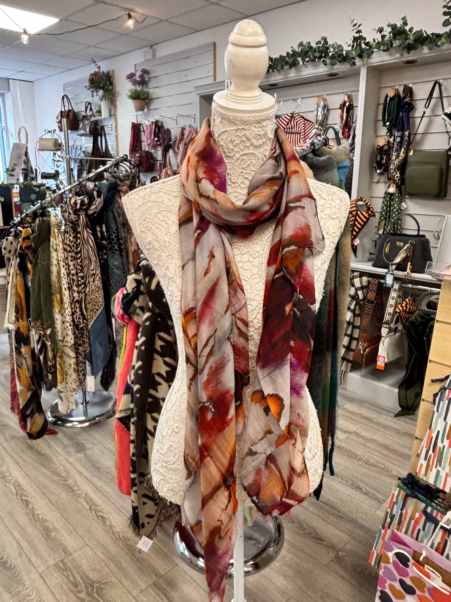 Mona water colour scarf