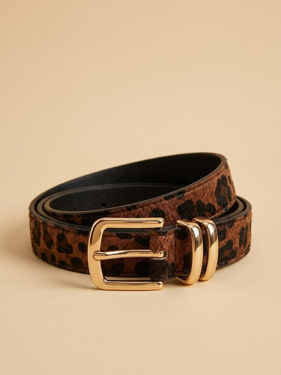 Animal print belt