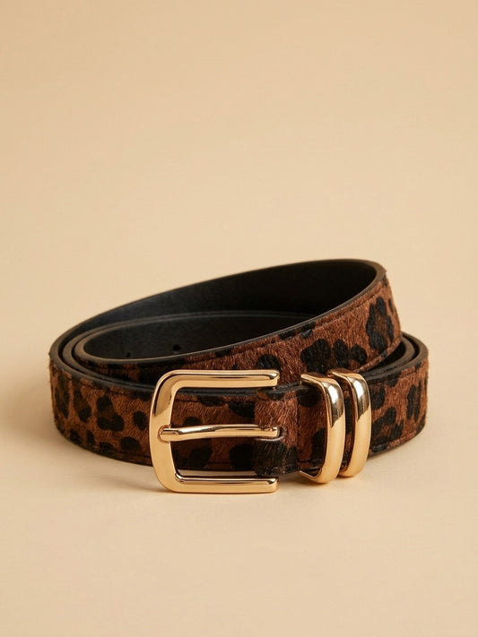 Animal print belt