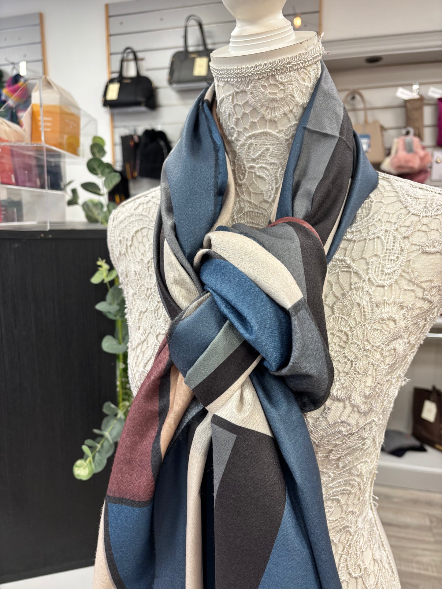 Phylis fine weight dressy scarf