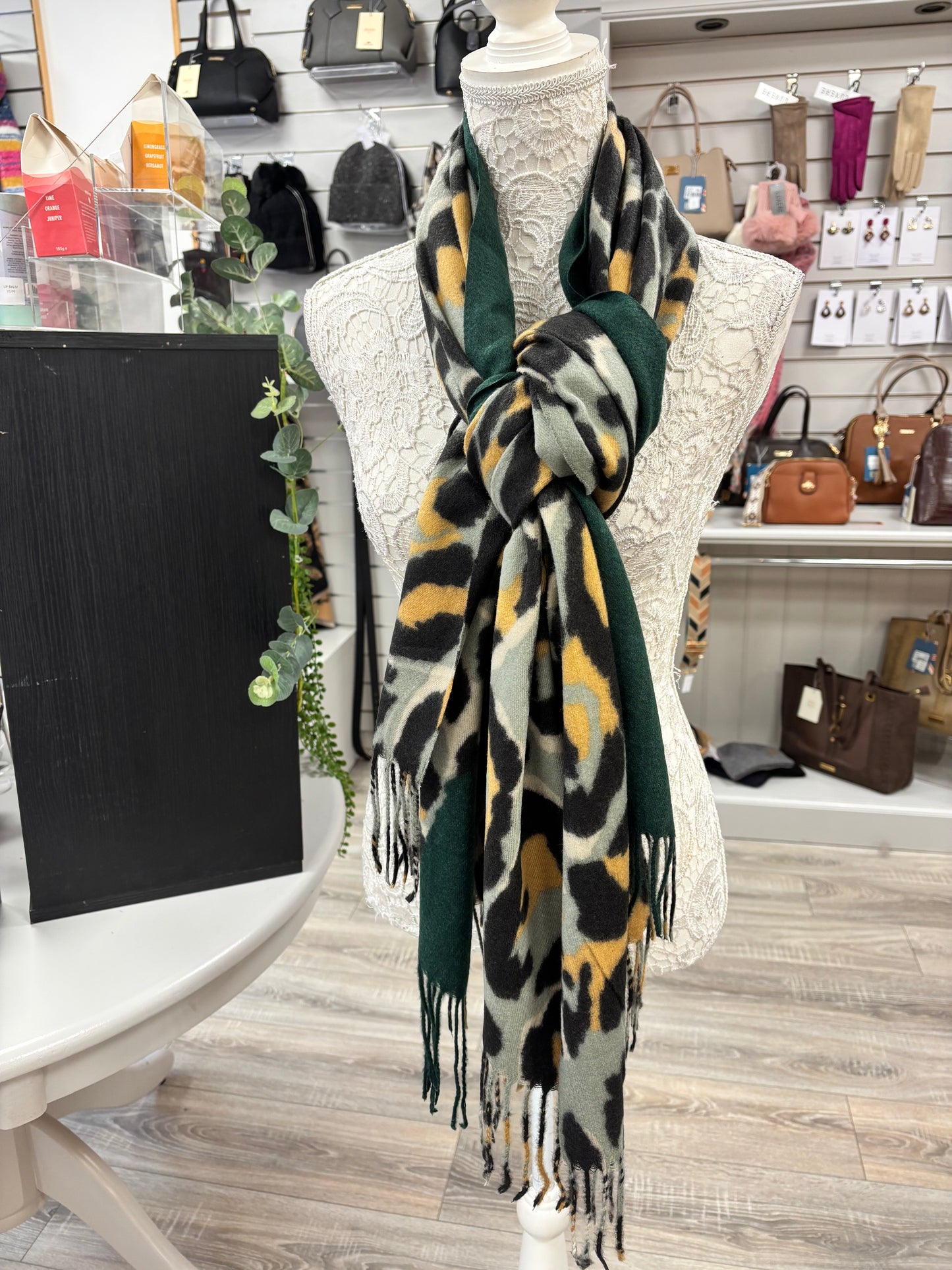 Faye animal print scarf